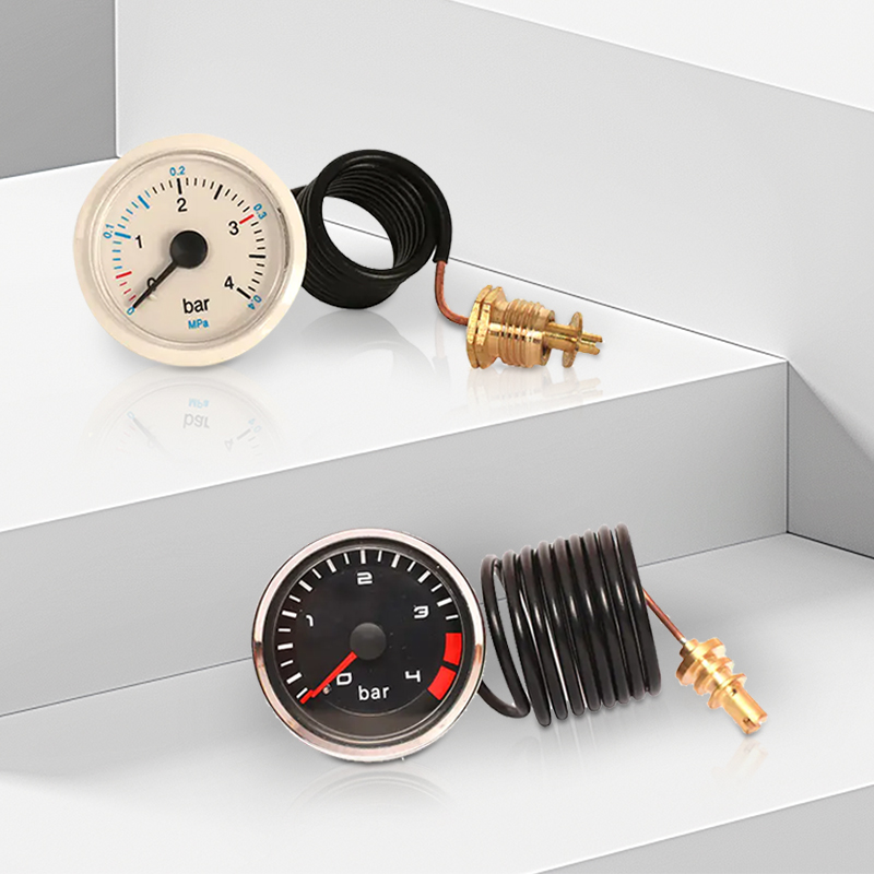 Indicatore di pressione HVAC con capillare, manometro con capillare
